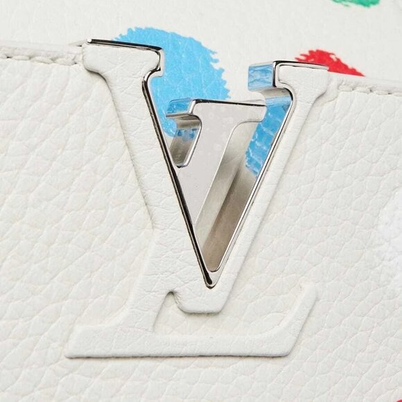 Louis Vuitton x YK White/Multicolor Taurillon Leather Capucines BB Bag - Picture 6 of 12